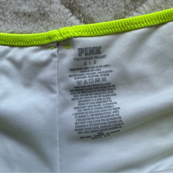 Victoria's Secret PINK | Neon Yellow Scalloped Edge Bikini Bottoms | Size Small - Picture 7 of 10